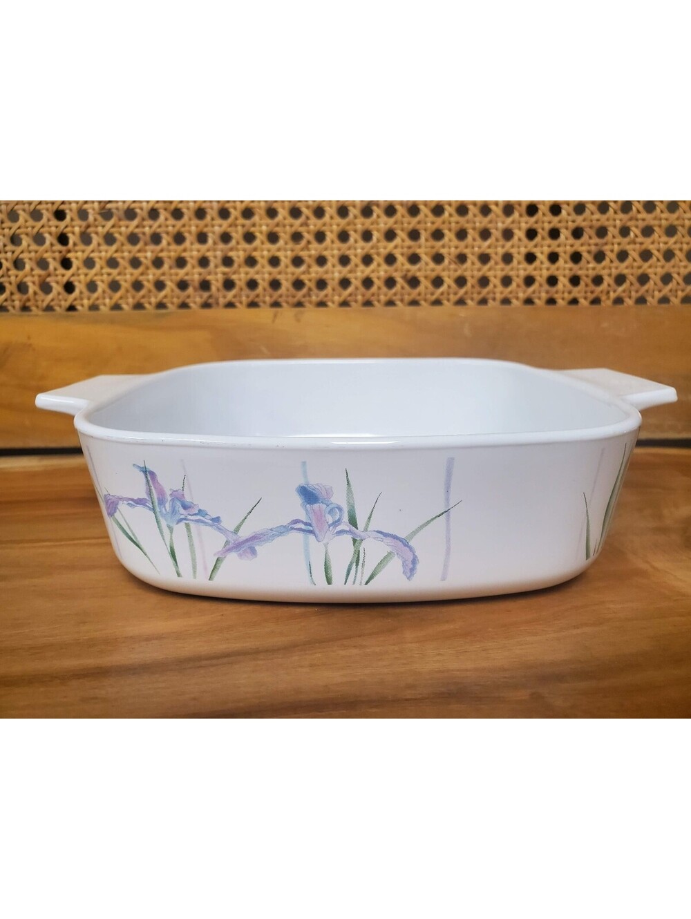 Vintage CorningWare Shadow Iris Casserole Dish Excellent Condition, NO LID